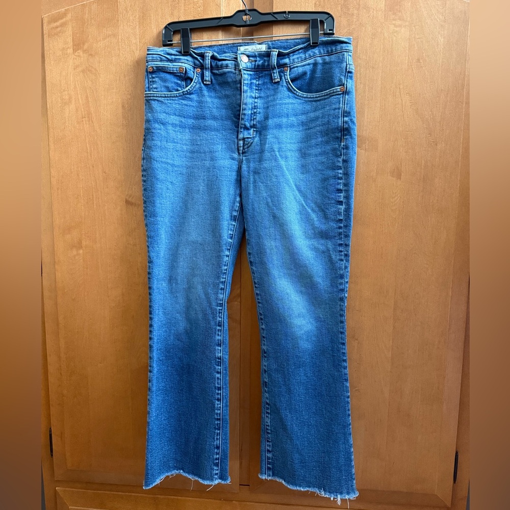 Madewell Mid-Rise Kick Out Jeans Raw Hem | Size 30